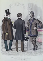 Tres jóvenes elegantes, diciembre 1856
