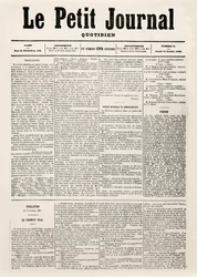 Portada del diario Le Petit Journal, 12 de febrero de 1863