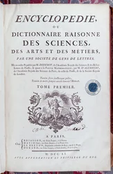 Página de título de la Enciclopedia por Denis Diderot (1713-84), publicada en París en 1751