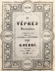 Portada de la partitura I Vespri Siciliani