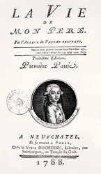Portada de "La Vie de Mon Pere", 1788