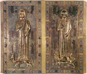 Tumba de Jean (1234-50) y Blanche (1234-50) de Francia, hijos de Luis IX (1214-70) y Margarita de Provenza