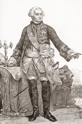Ulrich Frédéric Woldemar, Conde de Lowendal, 1700-1755. Soldado y estadista francés nacido en Alemania. De Les Heures Libres publicado en 1908