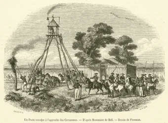 Un Puesto cosaco ante la llegada de los Circassianos