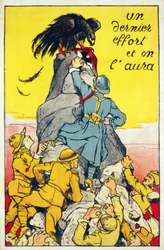 Un último esfuerzo y tendremos pub. París c.1918 (litografía en color)