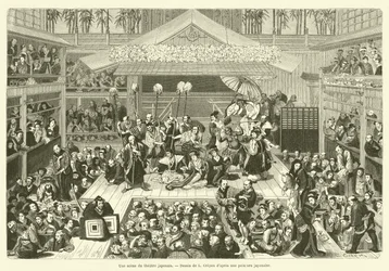 Una escena del teatro japonés