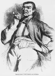 Vautrin, ilustración de Esplendores y Miserias de las Cortesanas por Honoré de Balzac, publicado en 1867