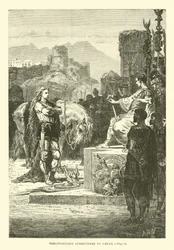 Vercingétorix se rinde a César