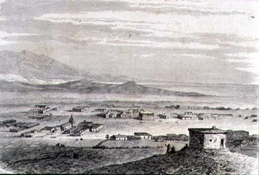 Vista de Los Ángeles en la década de 1860