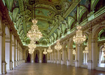 Vista de la Grande Salle des Fetes, después de 1871