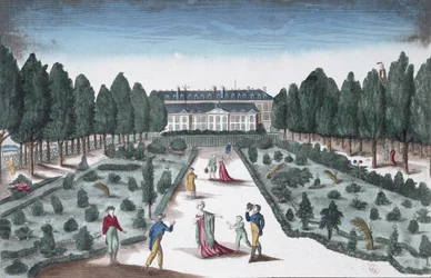 Vista del Jardin des Plantes, desde las rejas cerca del Sena