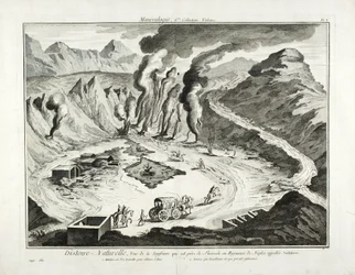 Vista del Volcán Solfatara, Pozzuoli, Nápoles
