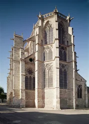 Vista del ábside de la iglesia, construida 1260-1320