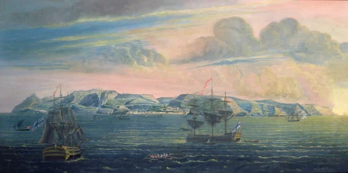Vista de la isla de Santa Elena, c.1820