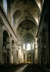 Vista de la nave hacia el coro, construida entre 1646-1780