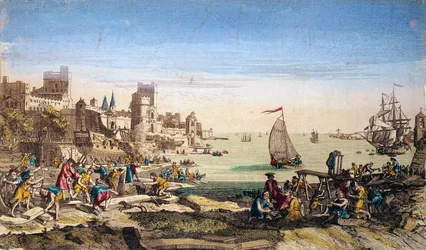 Vista del puerto y los astilleros de la ciudad de Le Havre (Sena marítimo).