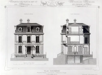 Villa Suburbaine, Premier Chasse en St. Cloud, de Architecture Privee au C19th