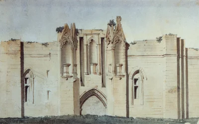 Castillo de Vincennes, Tour de Salves (acuarela)