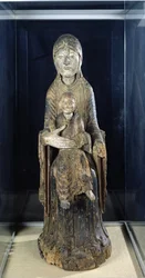 Virgen y Niño en Majestad, de Forez (madera pintada)