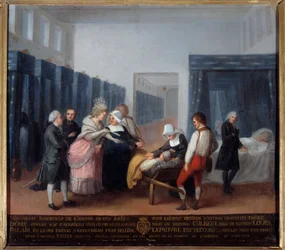 Visita de Monsieur y Madame Necker al hospicio de caridad