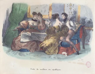 Voilà, la mejor de las repúblicas, Caricatura de la Revolución de 1848