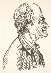 Voltaire, ilustración de Histoire de la Nation Francaise, Ciencias, Volúmenes I y II, por Gabriel Hanotaux (1853-1944), 1924
