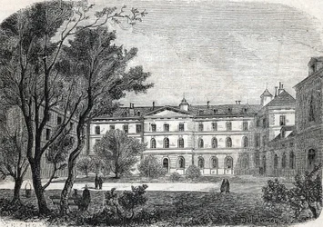 Vista del Hospital de la Piedad en París