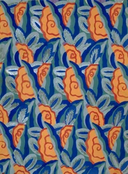 Diseño de papel tapiz por Maison Gaillard, pub. 1930