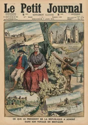 Lo que el Presidente de la República ha admirado durante su viaje por Bretaña, ilustración de portada de 