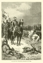 Guillermo el Conquistador revisando su ejército