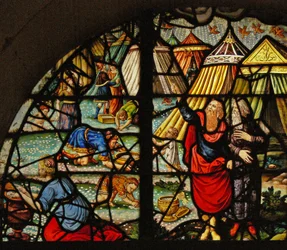 Ventana Charnier-10 que representa el Maná del Cielo