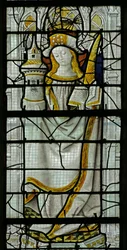 Ventana que representa a Santa Bárbara (vidriera)