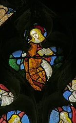 Ventana que representa a Santa Inés, 1505-10