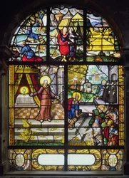 Ventana que representa la Recolección del Maná, 1612-22
