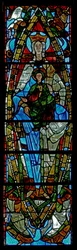 Ventana w0 que representa a la Virgen y el Niño