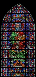 Ventana w106 que representa a San Simón