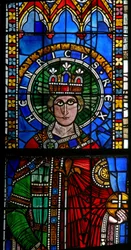 Ventana w15 que representa al emperador Enrique I