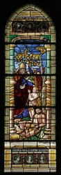Ventana w15 que representa la Creación de Eva (moderna)