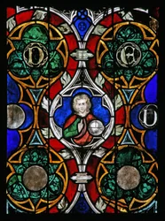 Ventana w17 que representa a Cristo bendiciendo
