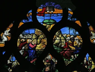 Ventana que representa la Ascensión