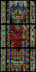 Ventana w207 que representa a San Víctor