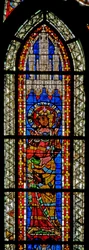 Ventana w208 que representa a Santa Cristina