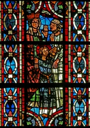 Escena de la vida de Santa Elena: el milagro del vaso que se convirtió en oro