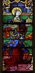 Ventana w21 que representa a Santa Clotilde