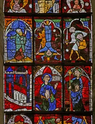 Quo Vadis; martirio de San Pablo, crucifixión de San Pedro; un profeta
