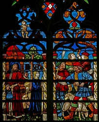 Jacob con José; los hermanos conspiran