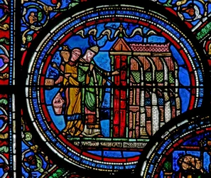 San Tomás Becket consagra una iglesia