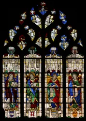 Ventana w37 que representa a los Evangelistas - Cuatro