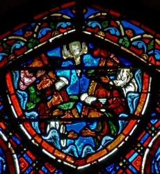 Ventana w4 que representa Pentecostés