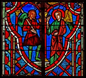 Ventana w5 Gedeón se encuentra con un ángel. Jueces VI 11
